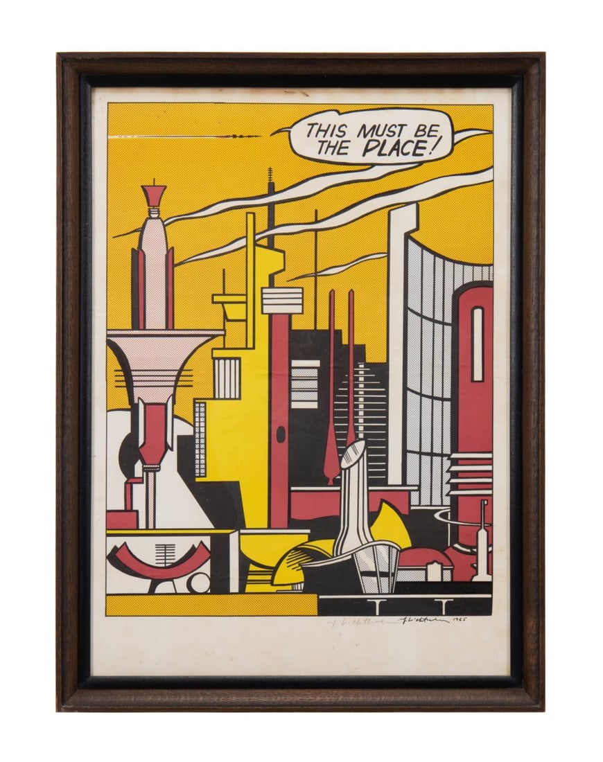 LICHTENSTEIN 'THIS MUST BE THE PLACE' SIGNED LITHO (1 of 5)