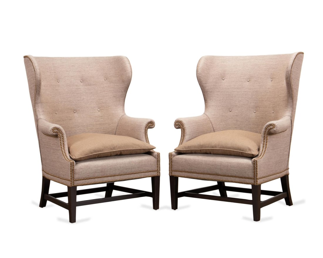 PR VICTORIA HAGAN 'THE JAMES" WINGBACK CHAIRS (1 of 8)