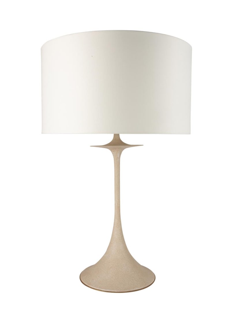 ITALIAN POWDER COATED TULIP TABLE LAMP WITH SHADE (1 of 4)