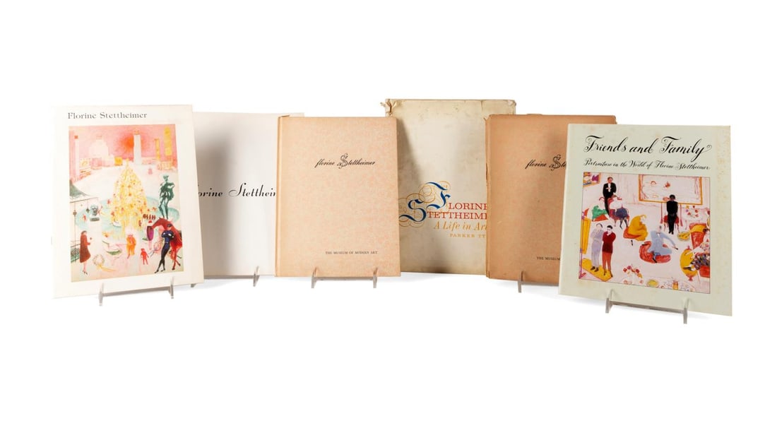 SIX BOOKS ON FLORINE STETTHEIMER WITH TWO SIGNED: Florine Stettheimer (American 1871-1944) collection of six works on her and her artwork, some books are signed: Florine Stettheimer by Henry McBride, published 1946 by the Museum of Modern Art, New Yo