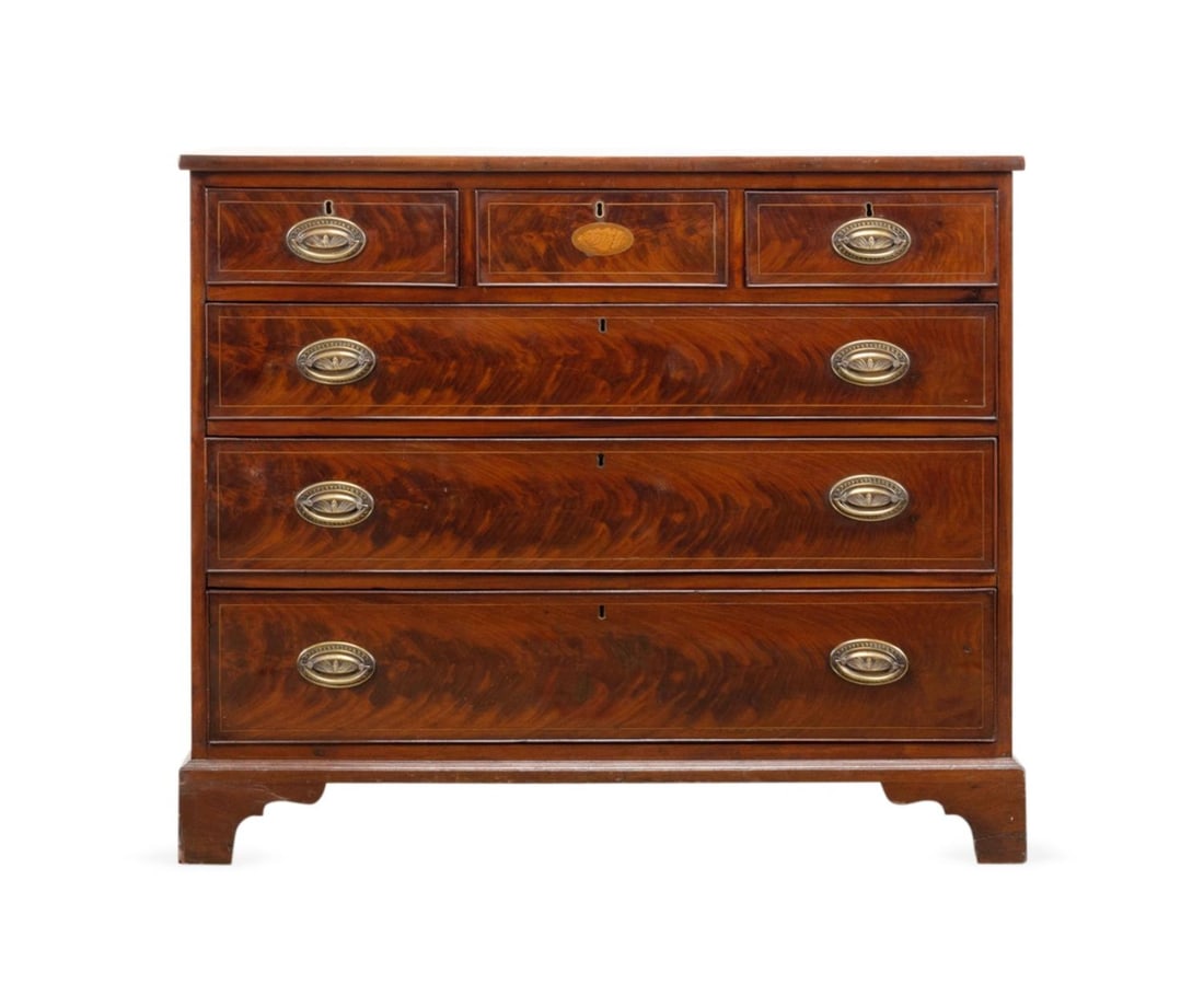 AMERICAN FEDERAL STYLE MAHOGANY 6 DRAWER CHEST (1 of 6)