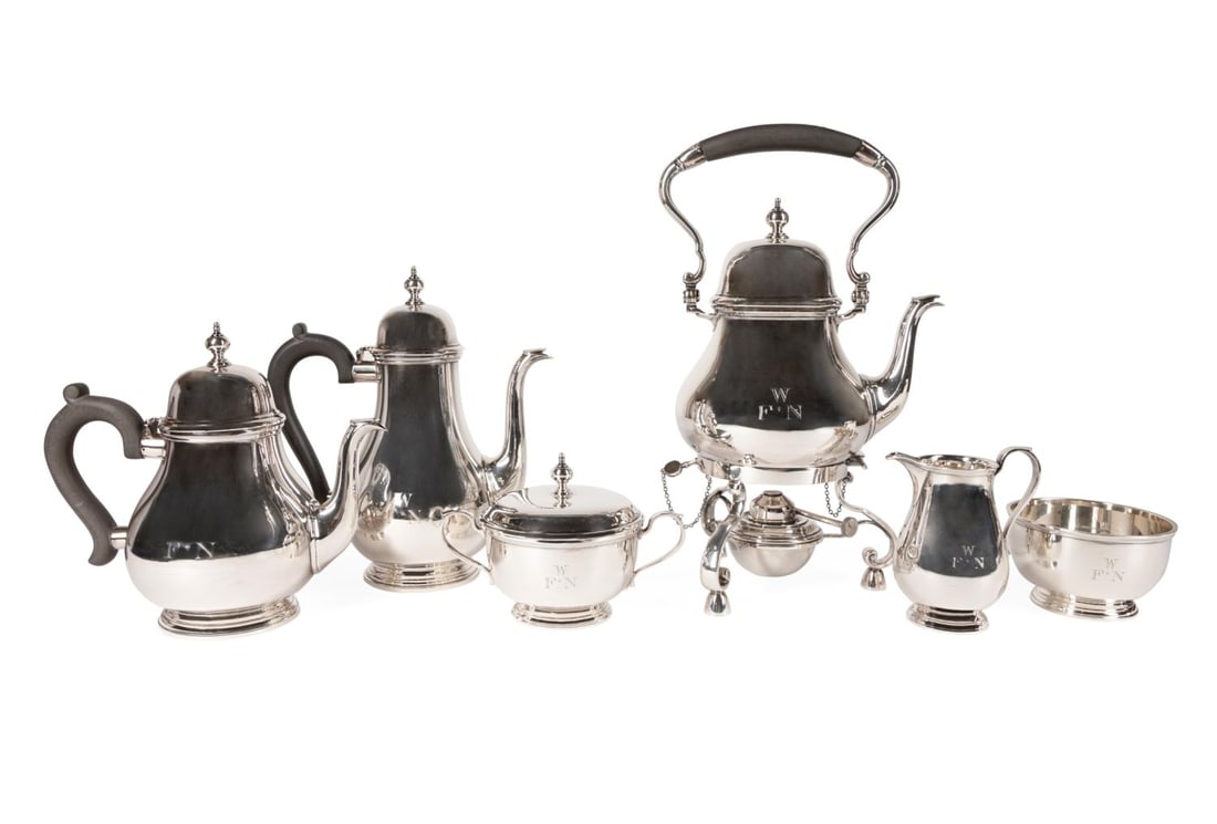 6PC TIFFANY & CO. STERLING HOT BEVERAGE SERVICE (1 of 9)