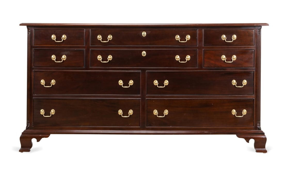 STICKLEY CHIPPENDALE STYLE MAHOGANY DRESSER (1 of 7)