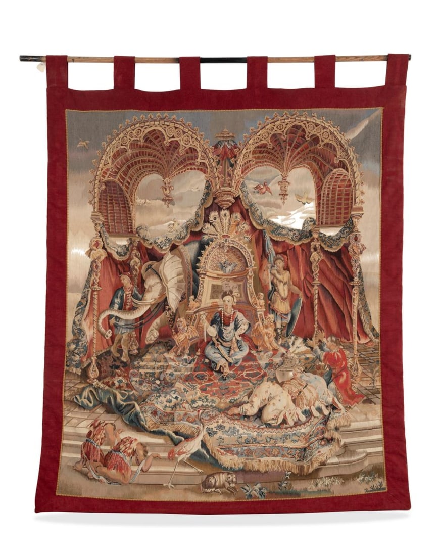 LARGE BEAUVAIS STYLE CHINOISERIE TAPESTRY (1 of 5)