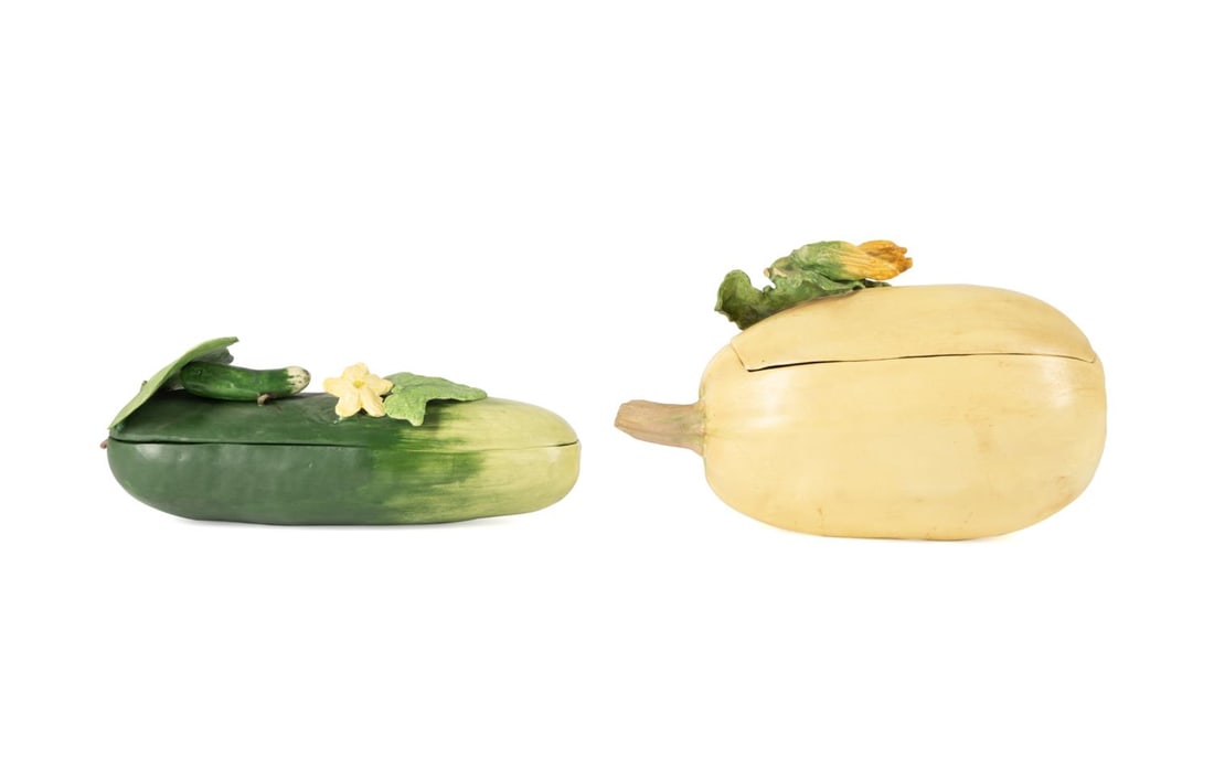 2PCS MARY KIRK KELLY SQUASH AND CUCUMBER TUREENS (1 of 6)