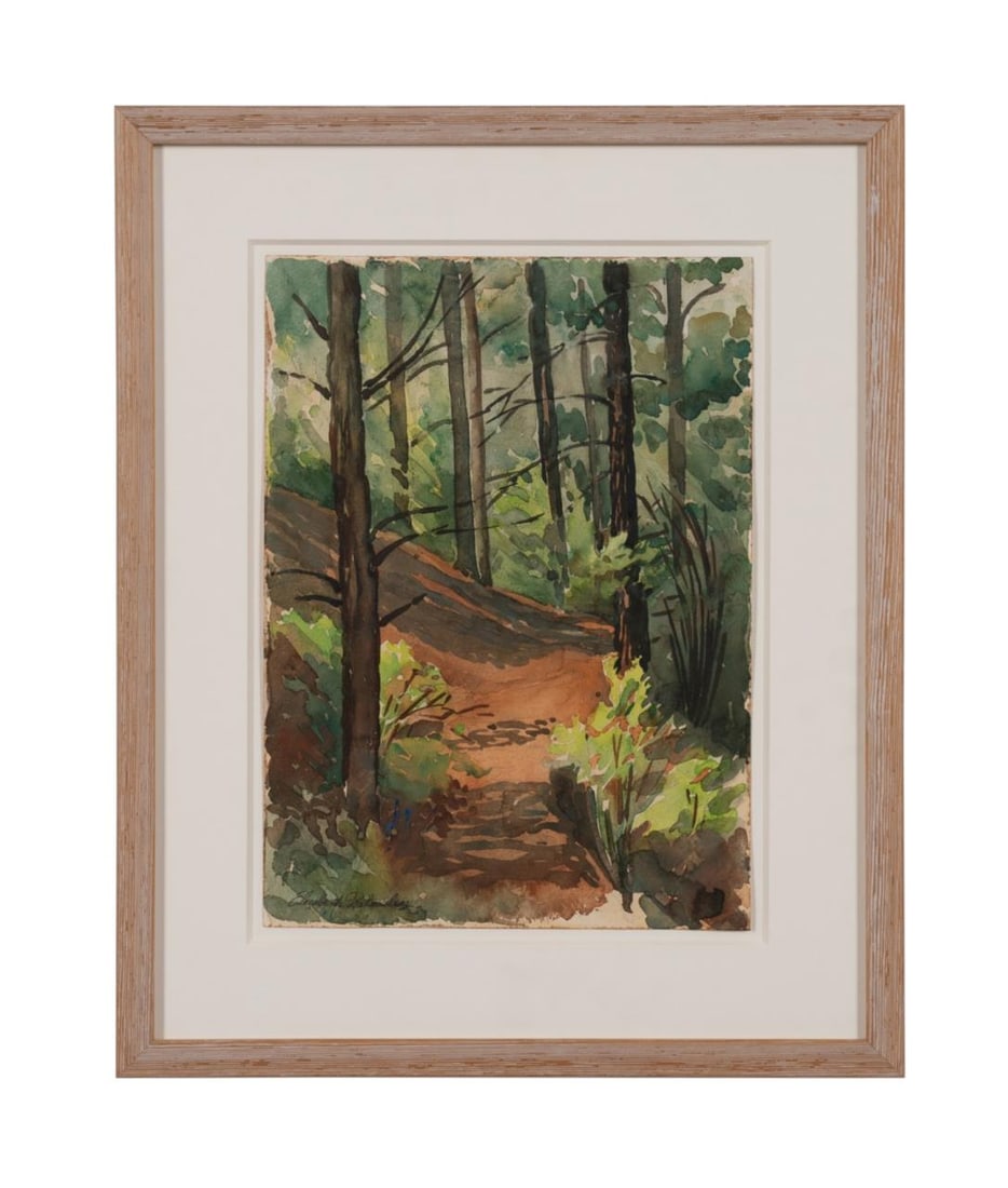 ELIZABETH WALMSLEY 'UNTITLED (LANDSCAPE)' WC/P (1 of 5)