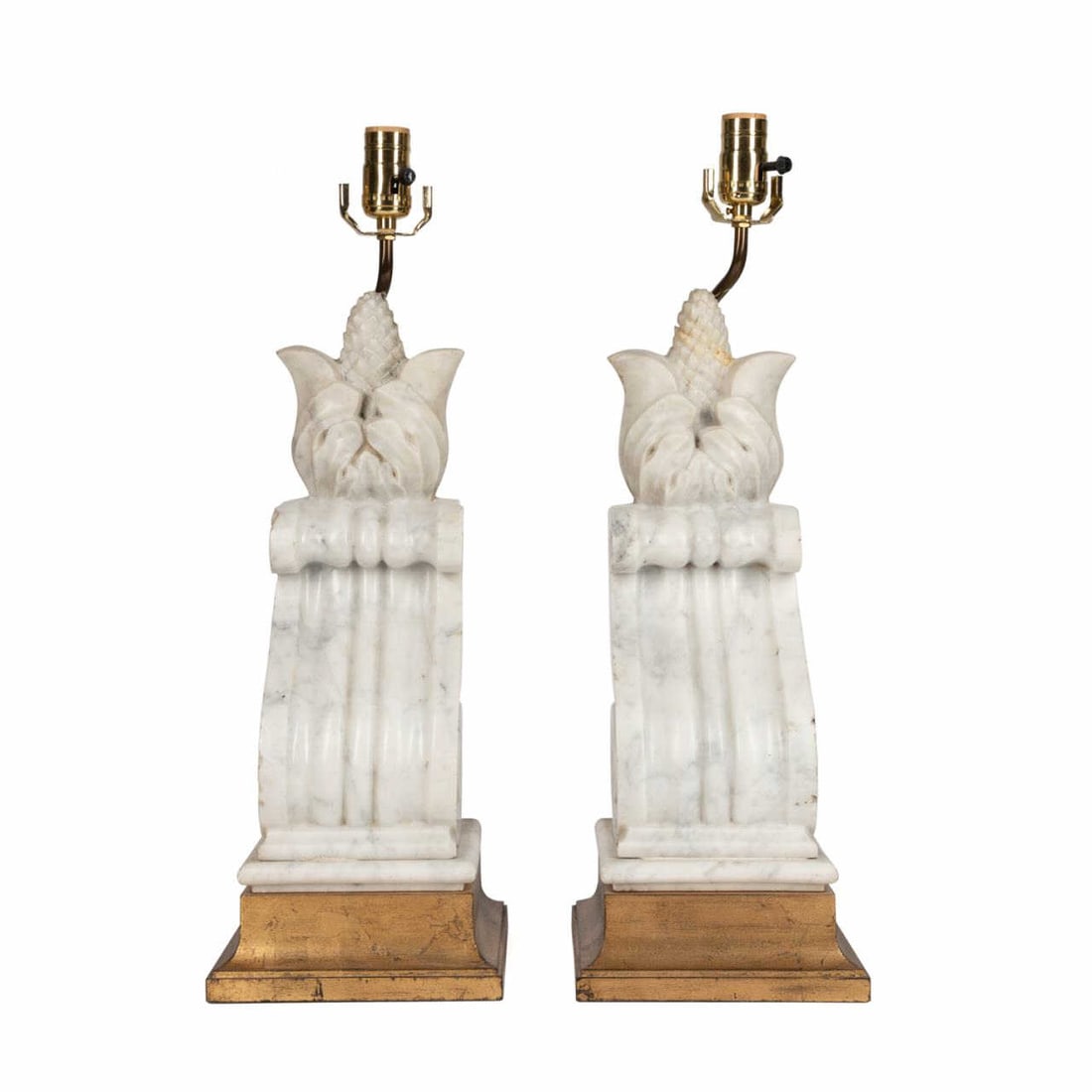 PR VICTORIAN MARBLE ARCHITECTURAL ELEMENT LAMPS (1 of 7)