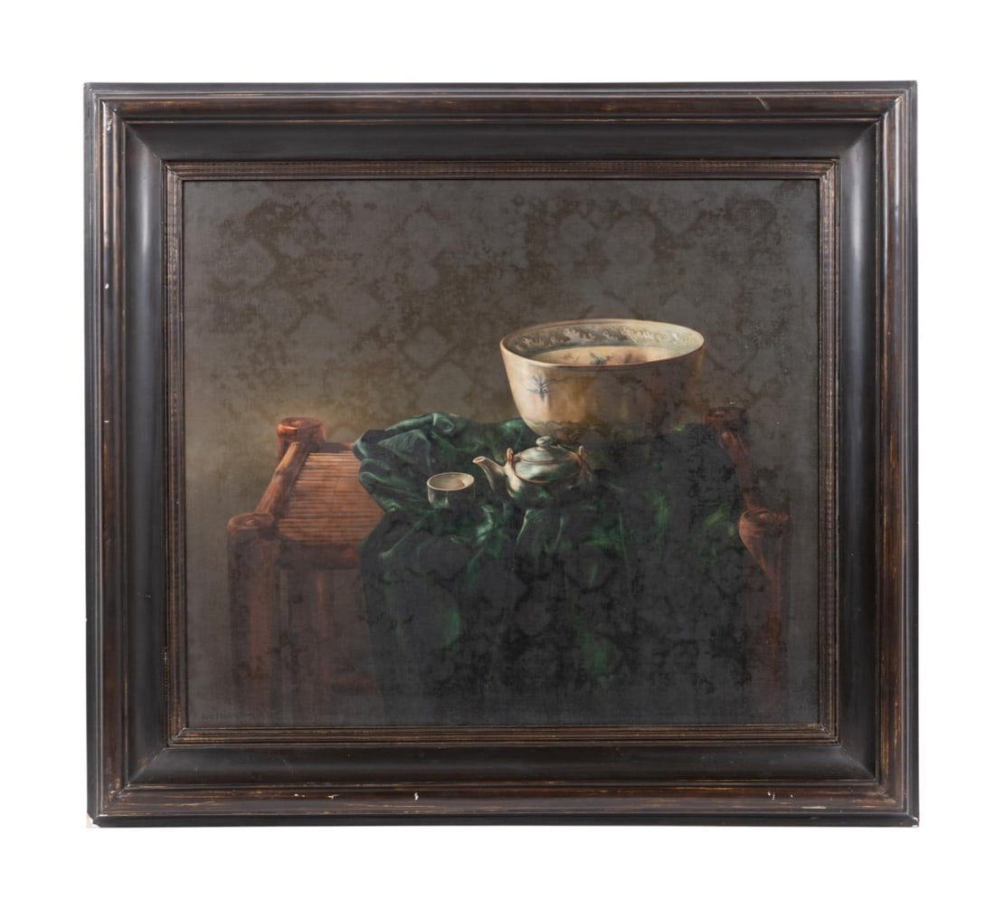 NGUYEN THANH HOA, STILL LIFE W/ PORCELAIN BOWL (1 of 6)