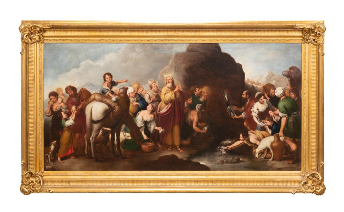 AFTER MURILLO, 'MOSES AT THE ROCK OF HOREB', OIL (1 of 8)