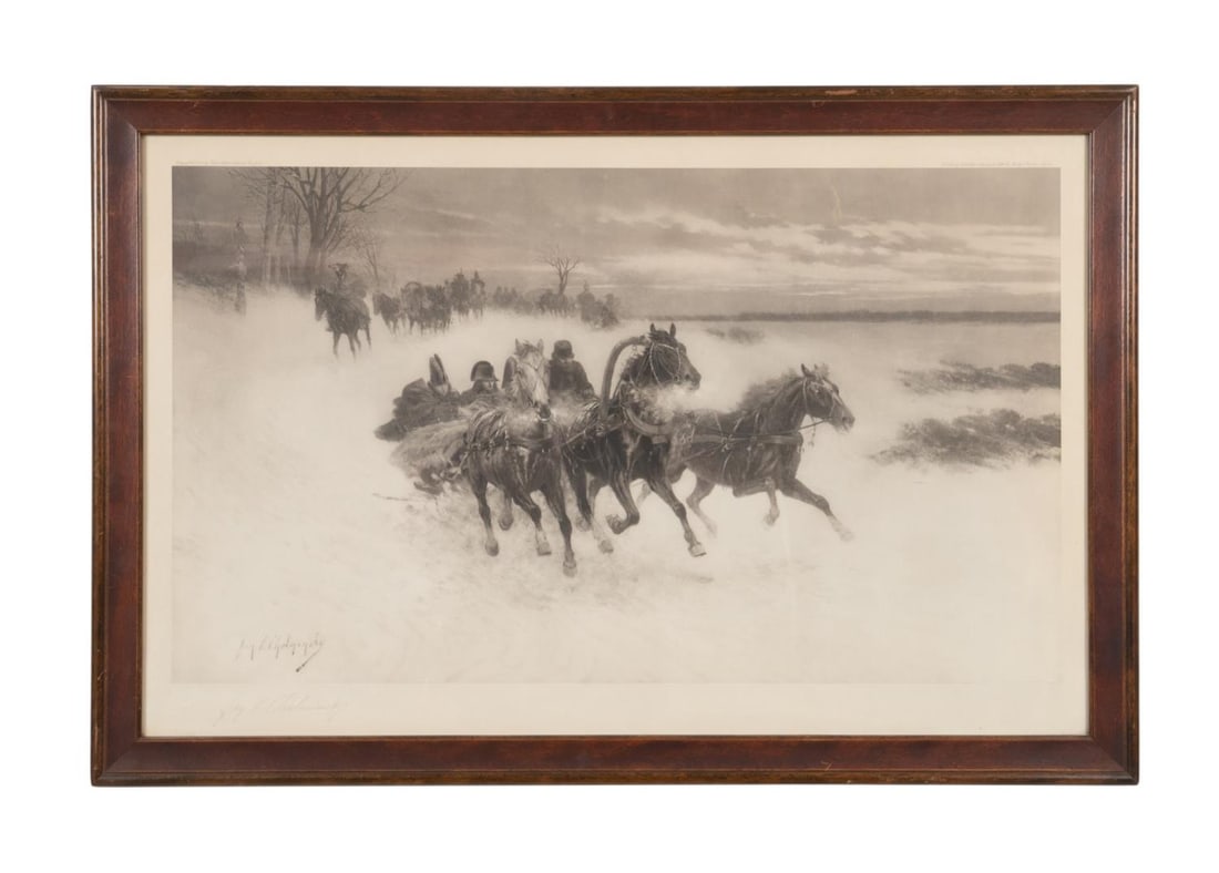 J CHELMINSKI 'RETREAT FROM MOSCOW' SIGNED LITHO (1 of 6)