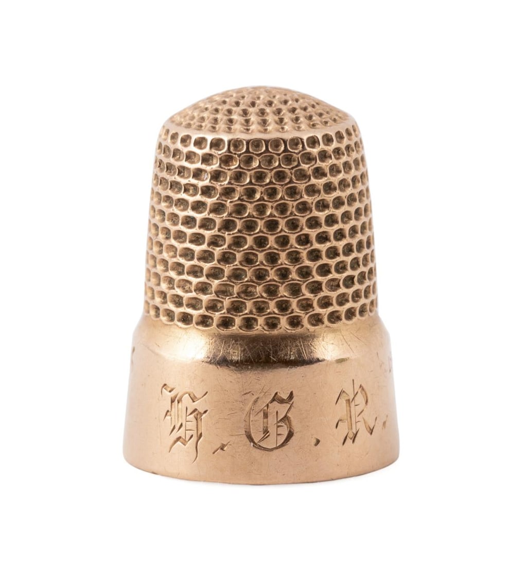 18K ROSE GOLD LADIES SEWING THIMBLE (1 of 6)