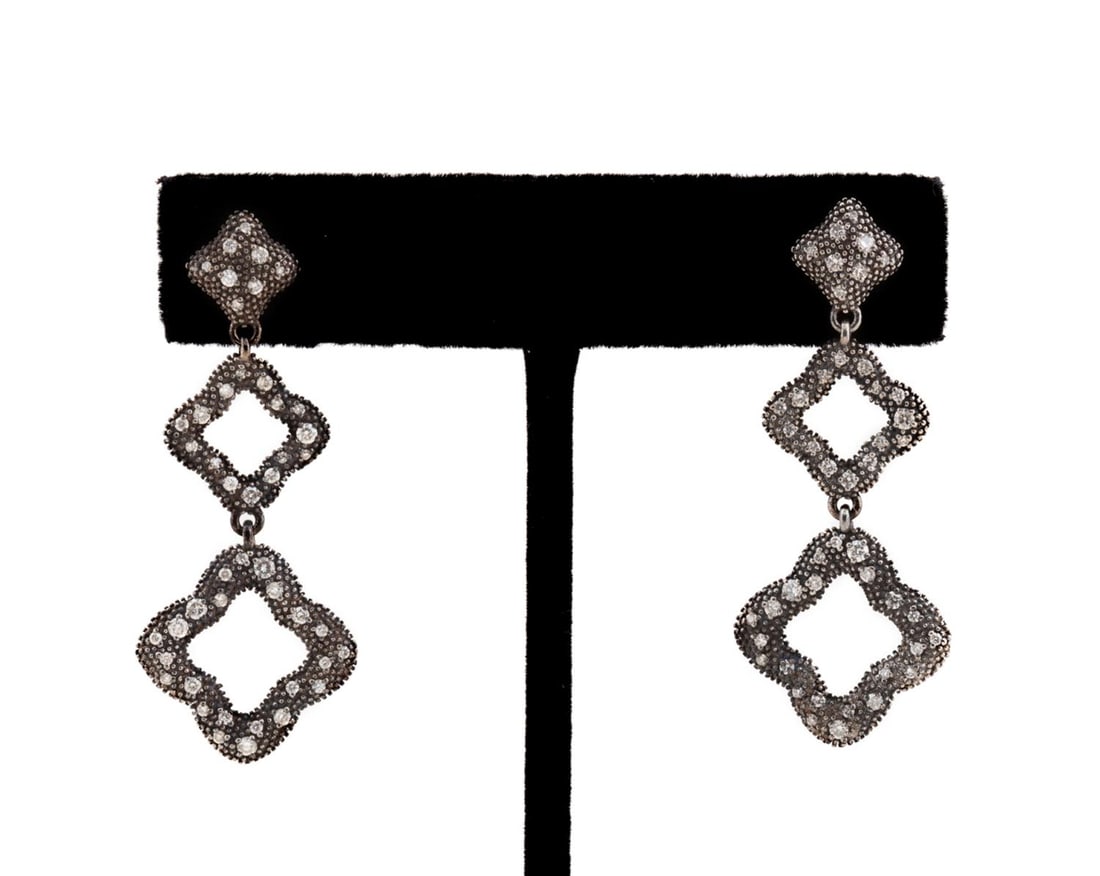 YURMAN DIAMOND & STER. 'MIDNIGHT MELANGE' EARRINGS (1 of 9)