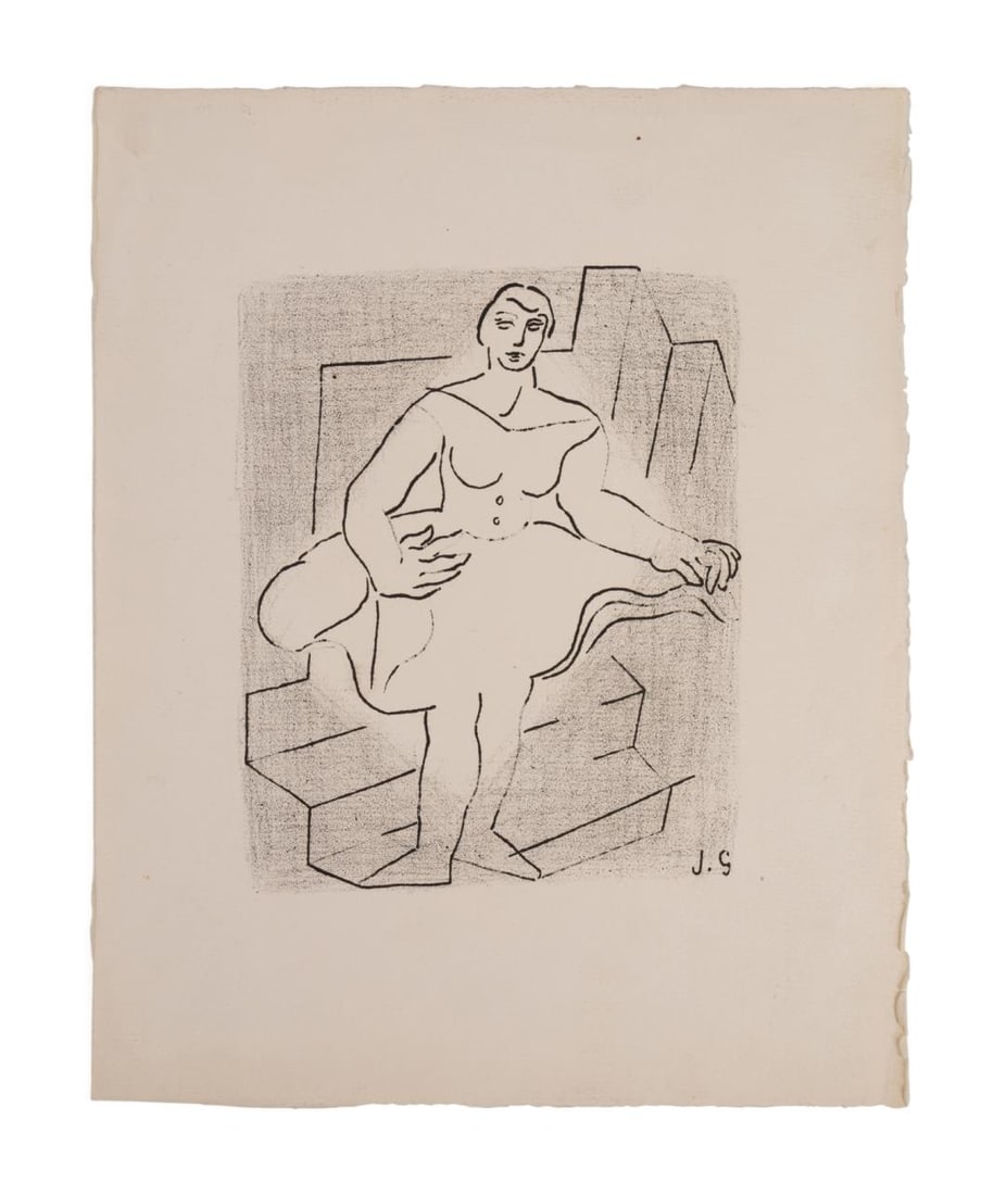 JUAN GRIS "THE PLATE BREAKERS' DANCER LITHOGRAPH (1 of 5)