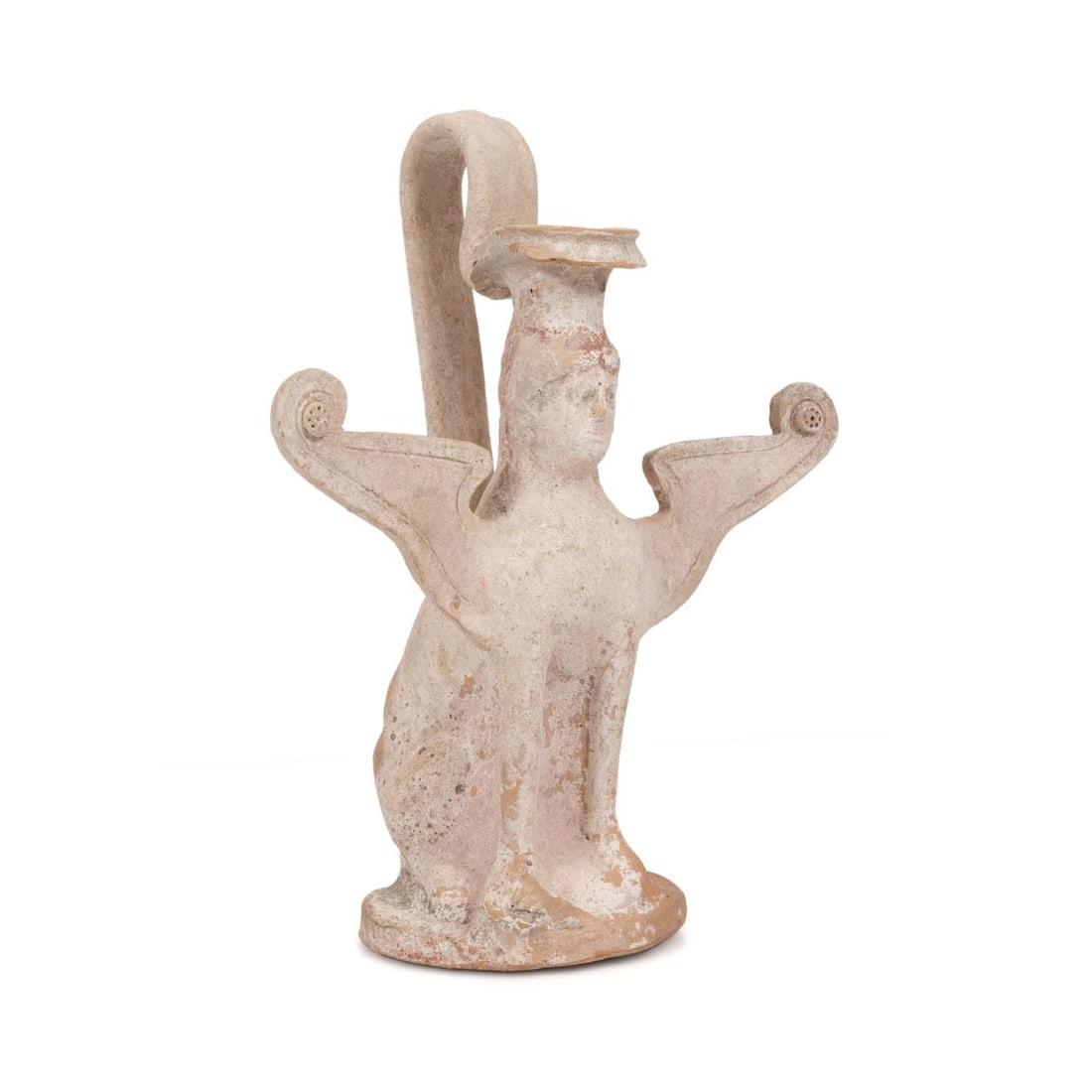 ANCIENT GREEK CANOSAN WARE SPHINX EWER (1 of 8)