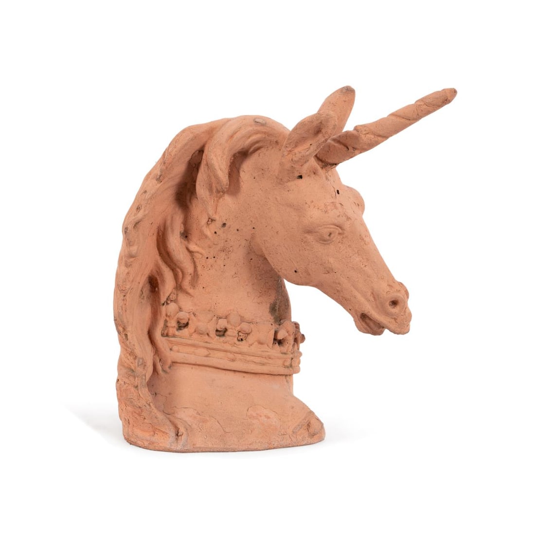 ROYAL SCOTTISH UNICORN TERRACOTTA HEAD (1 of 5)