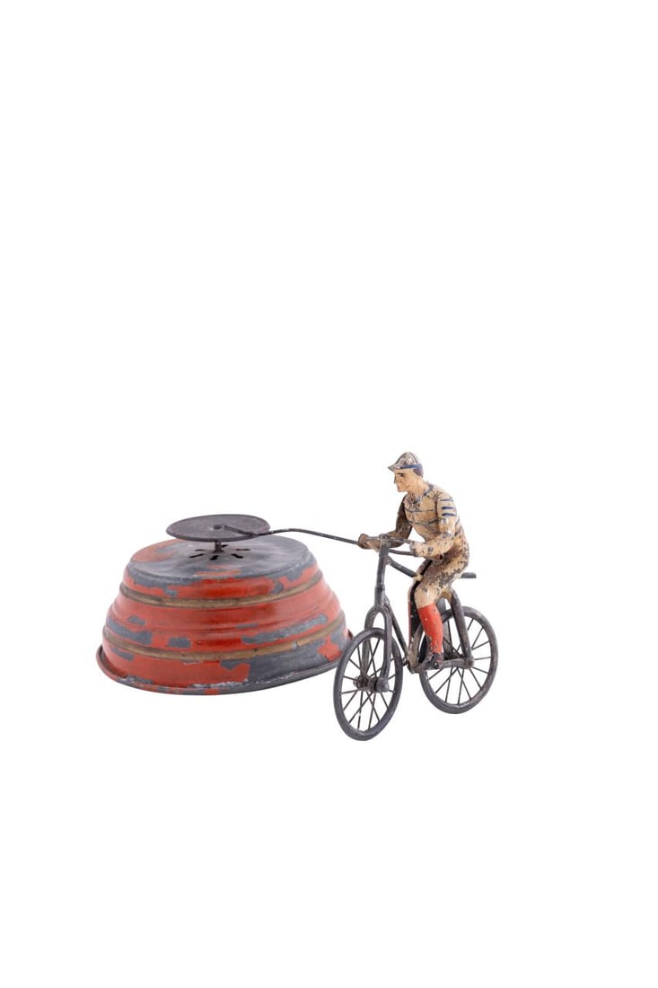 *19TH C. FRENCH MUSICAL BICYCLIST TOY (1 of 8)
