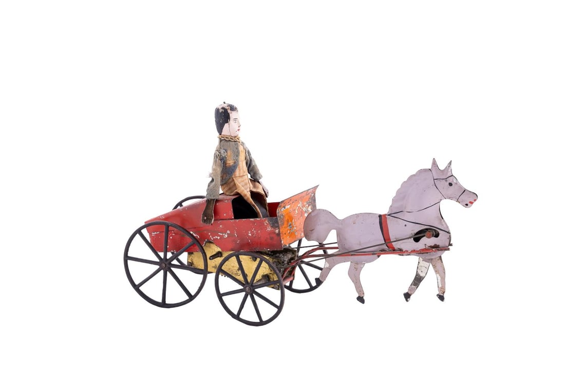 *IVES CUZNER TIN TROTTER TOY, PATENTED 1871 (1 of 6)