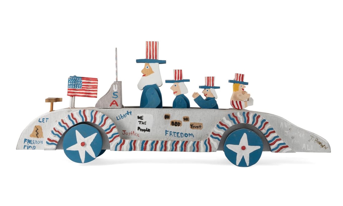 TUBBY BROWN, UNCLE SAM'S FAMILY, FOLK ART (1 of 8)