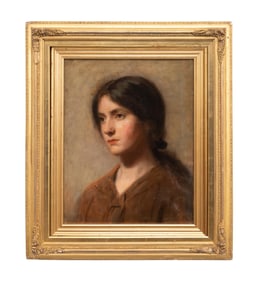 ENGLISH SCHOOL PORTRAIT OF A YOUNG WOMAN, O/C