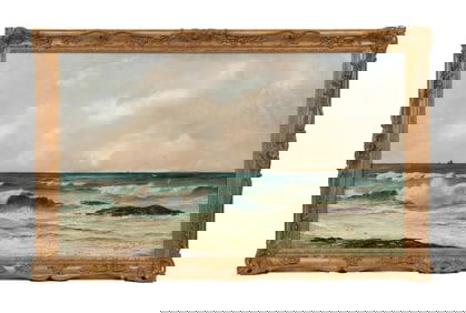 H.H. STANTON, MARITIME SEASCAPE SCENE OIL PAINTING