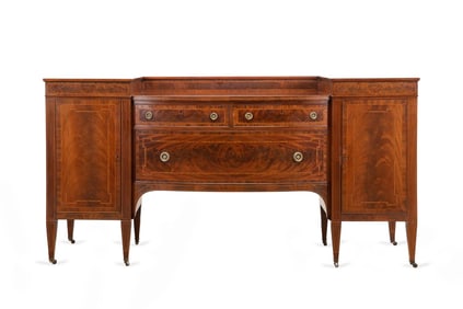 AMERICAN FEDERAL STYLE MAHOGANY SIDEBOARD, C. 1935