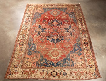 HAND KNOTTED WOOL SERAPI, 19TH CENTURY