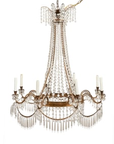 ATTR. NIERMANN WEEKS 'RUSSIAN' 8-LIGHT CHANDELIER