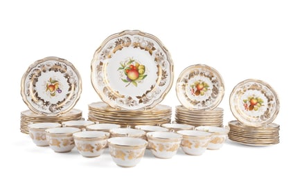 60PC SPODE 'GOLDEN VALLEY' BONE CHINA DINNERWARE