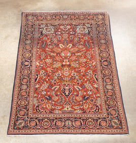 PERSIAN KASHAN AREA RUG