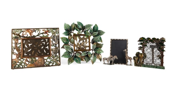 4PCS AFRICAN THEME FRAMES INCLU. JAY STRONGWATER