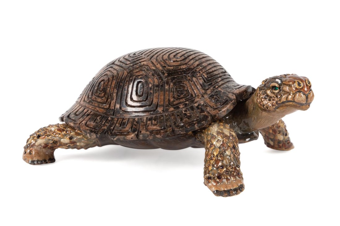 JAY STRONGWATER 'HONULANI' TORTOISE W/ STONE SHELL (1 of 8)