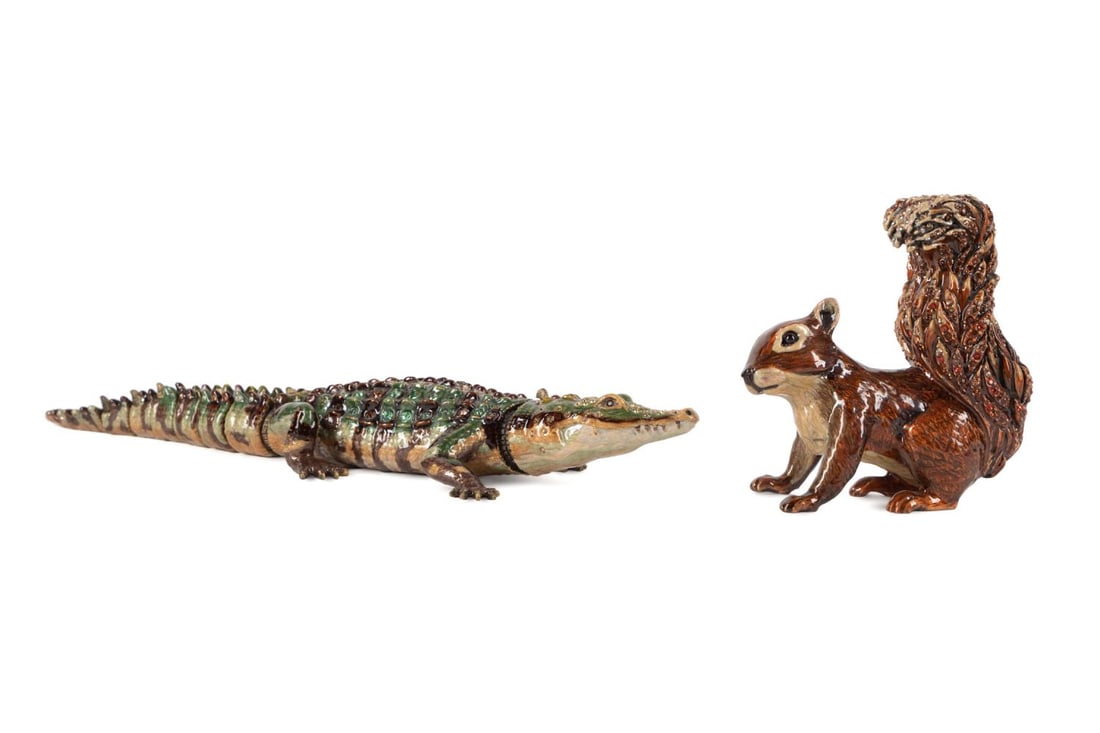 2PCS JAY STRONGWATER ALLIGATOR AND SQUIRREL (1 of 9)