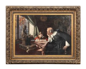 HARRY JOCHMUS 'THE DRAWING LESSONS' FIGURAL O/C