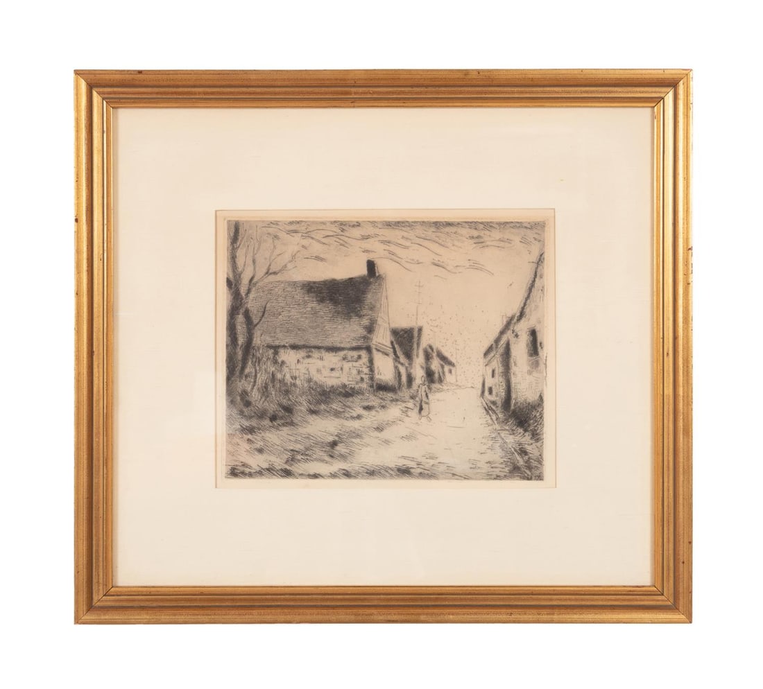MAURICE DE VLAMINCK 'BOISSY-LES-PERCHES' ETCHING (1 of 10)