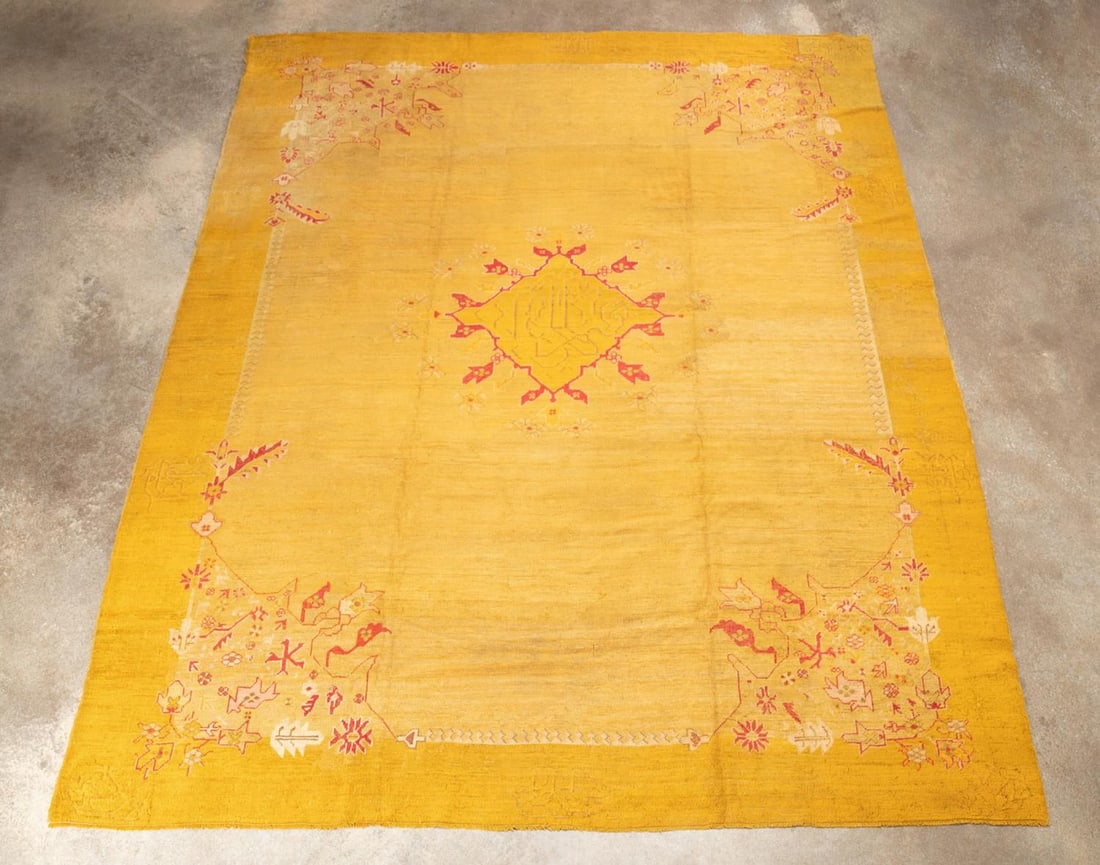 ROOM SIZED TURKISH OUSHAK RUG (1 of 3)