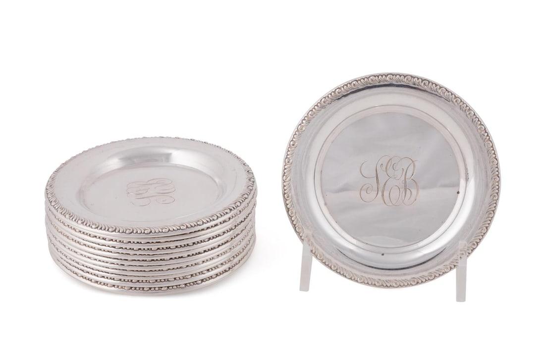 12 GORHAM STERLING NUT DISHES OR BUTTER PATS (1 of 4)