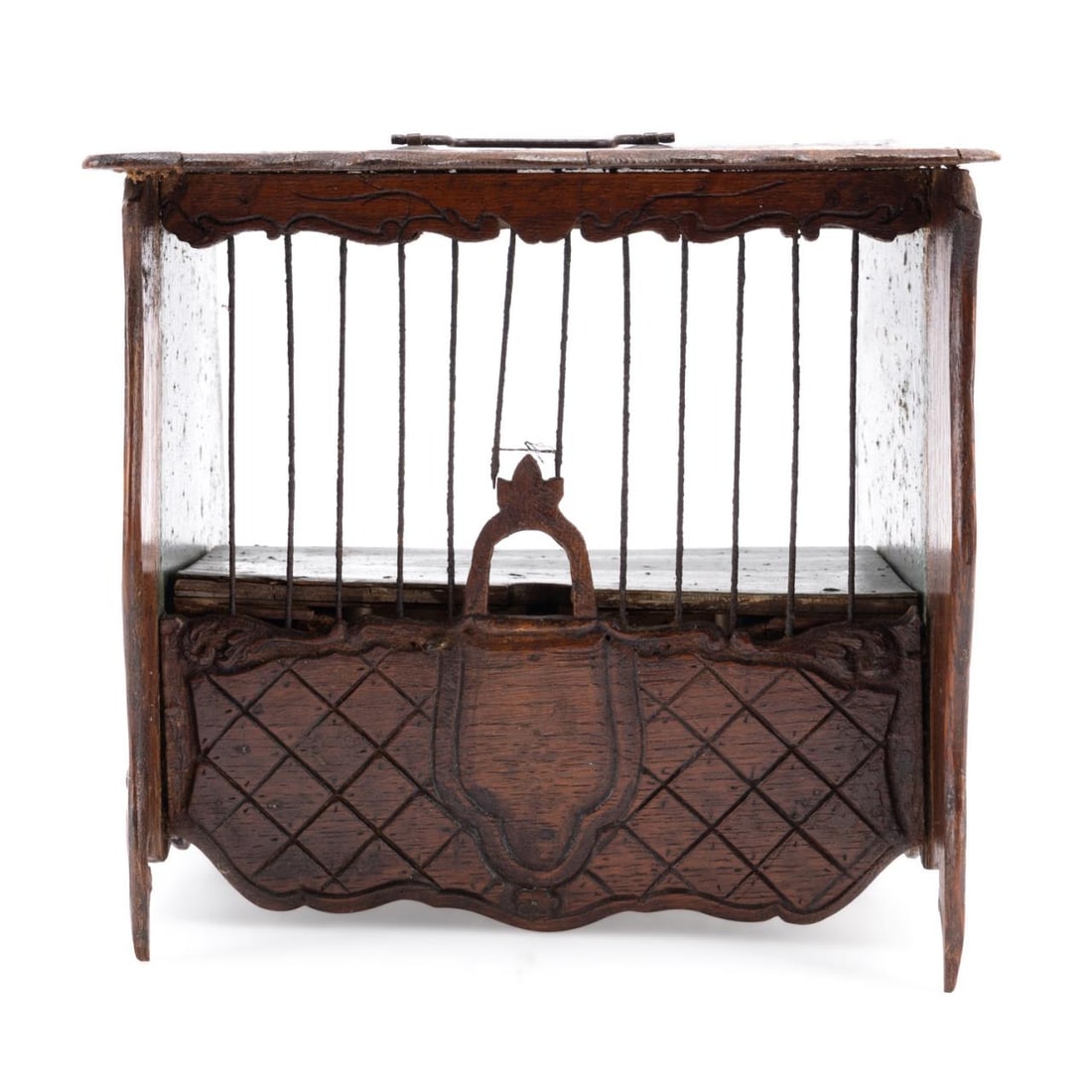 LOUIS XV STYLE CARVED WOODEN BIRDCAGE (1 of 7)