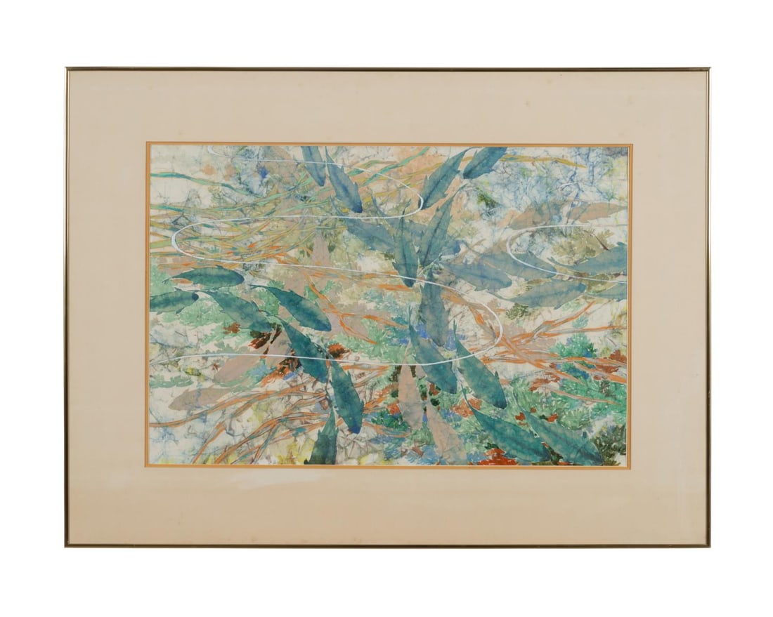 PETER HSU 'BLUE FISH & EVENTIDE' BLUE TONE WC/P (1 of 7)