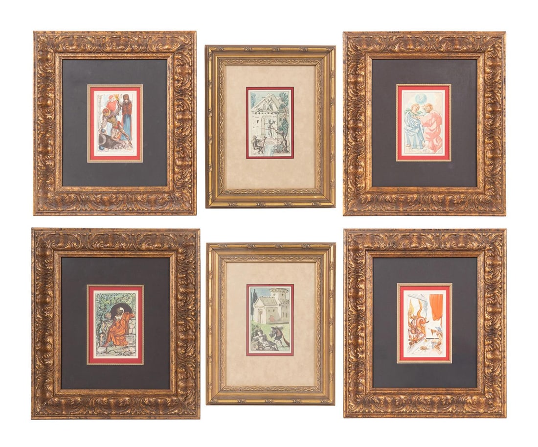 8PC AFTER DALI, AUTOBIOGRAPHY OF B. CELINI PRINTS (1 of 20)