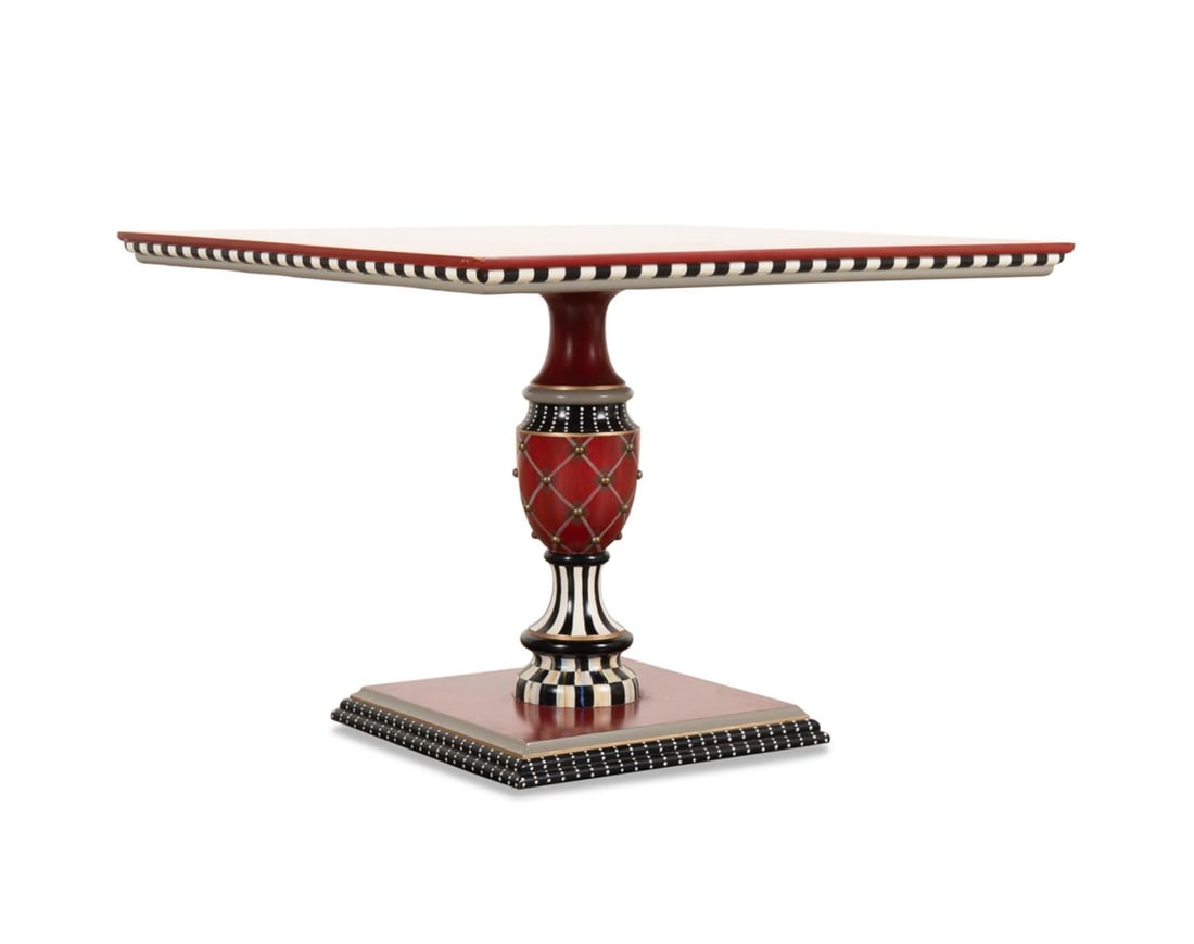 MACKENZIE-CHILDS 'MARYLEBONE' SQUARE KITCHEN TABLE (1 of 8)