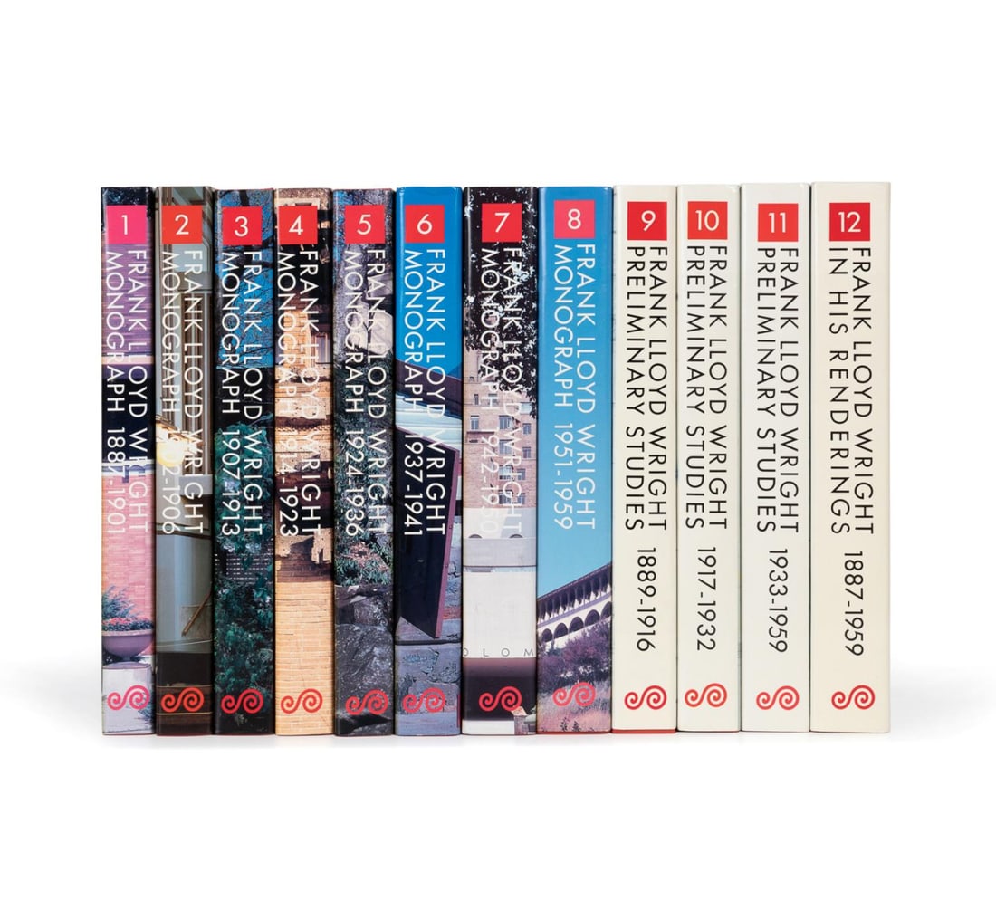 TWELVE VOLUME FRANK LLOYD WRIGHT MONOGRAPH (1 of 9)