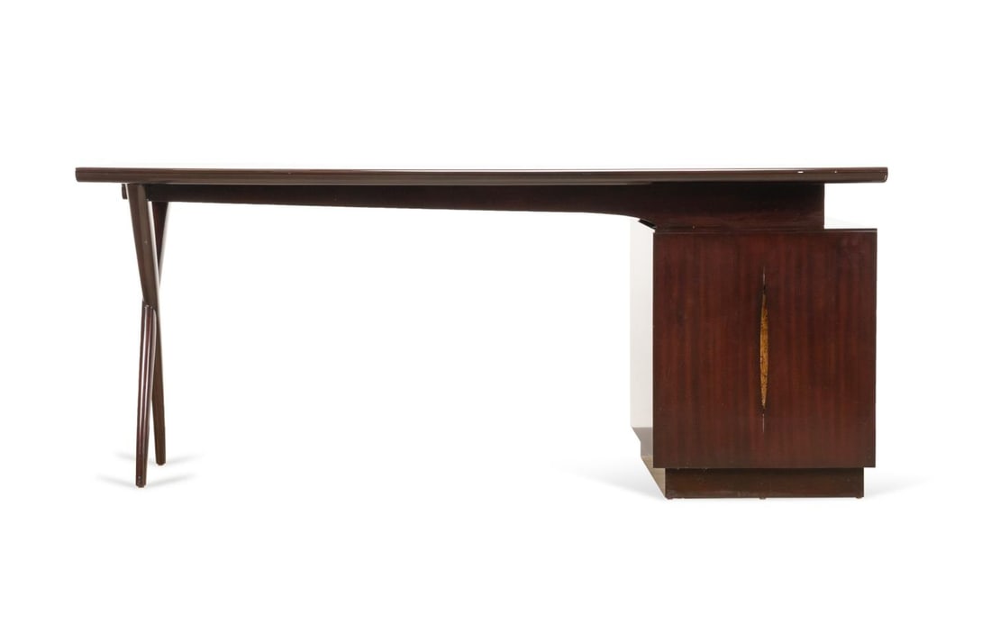 CHRISTOPHER GUY MODERN MAHOGANY DESK (1 of 9)
