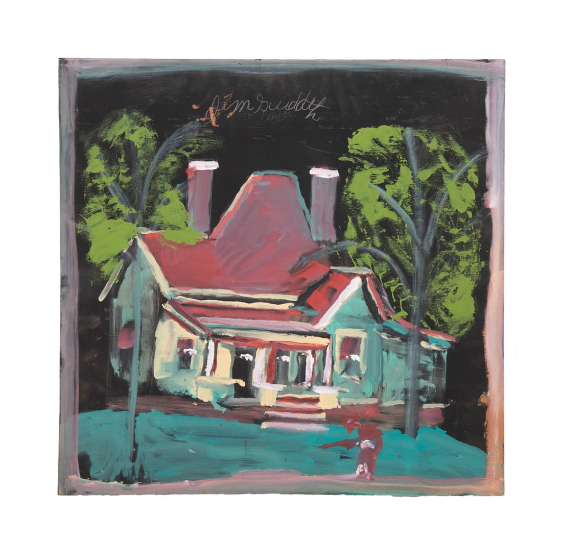 JIMMIE LEE SUDDUTH RED ROOF HOUSE FOLK ART MM/B (1 of 5)
