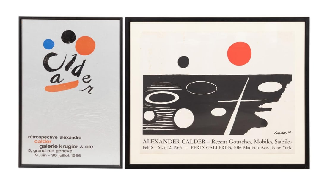 TWO ALEXANDER CALDER EXHIBITION POSTERS (1 of 5)