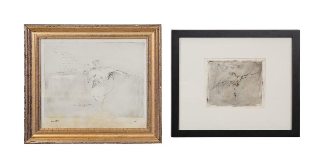 TODD MURPHY, TWO FIGURAL TORSO ETCHINGS, 1 SIGNED (1 of 8)