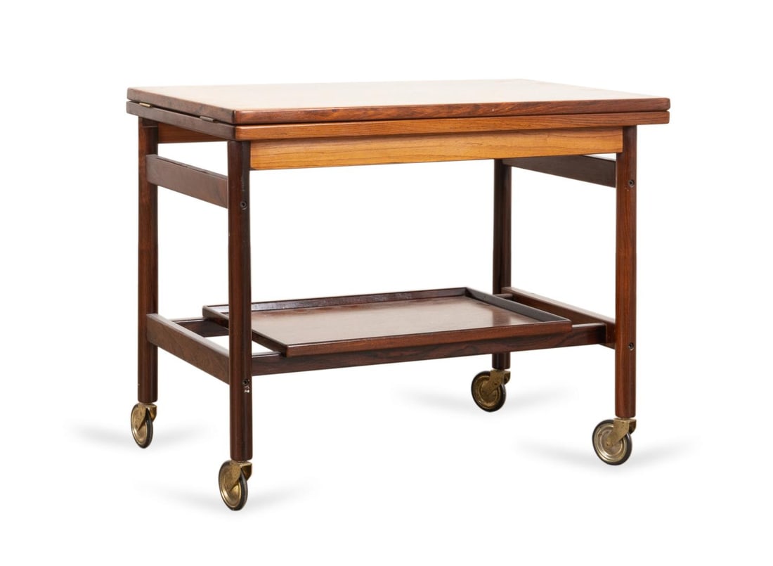 KURT OSTERVIG FOR JASON MOBLER ROSEWOOD BAR CART (1 of 13)