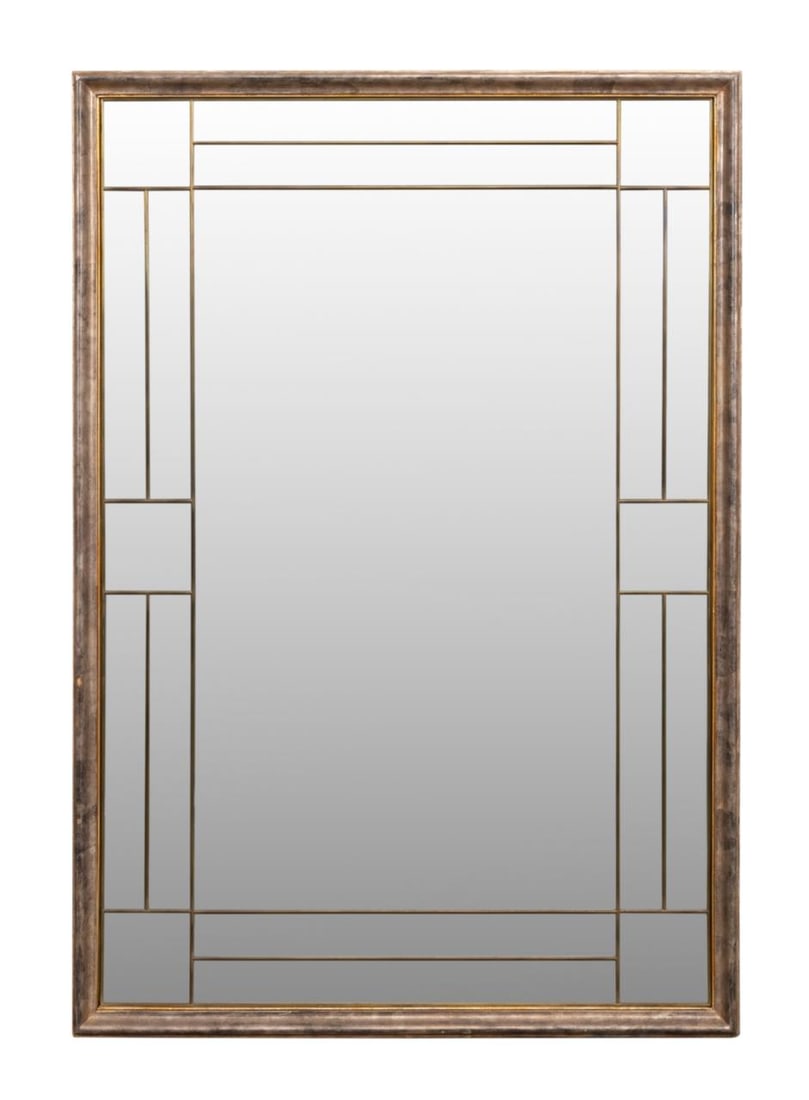 ITALIAN SILVER-GILT MULTI-PLATE BEVELED MIRROR (1 of 4)