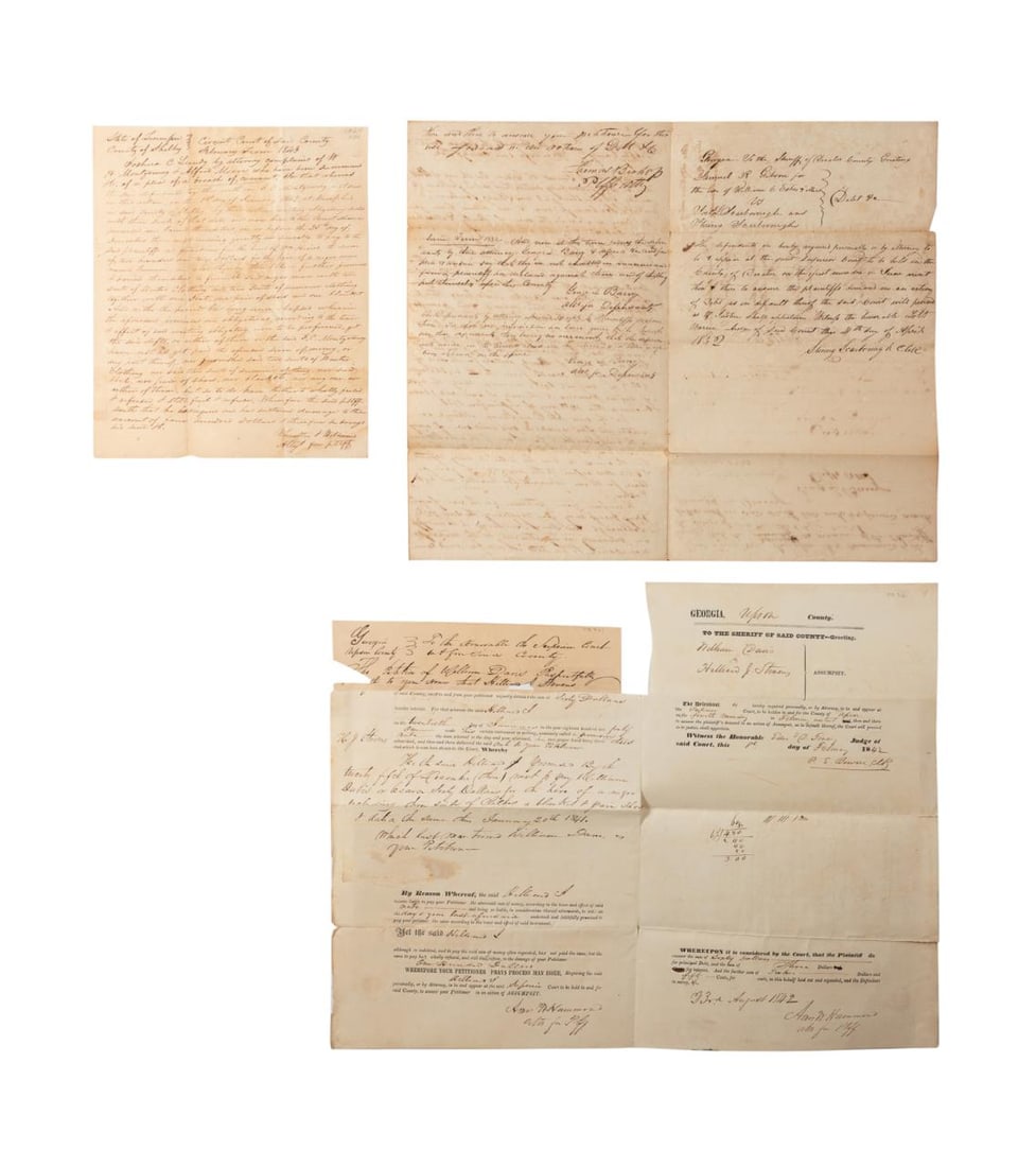 THREE ANTEBELLUM DOCUMENTS REGARDING HIRING SLAVES (1 of 16)