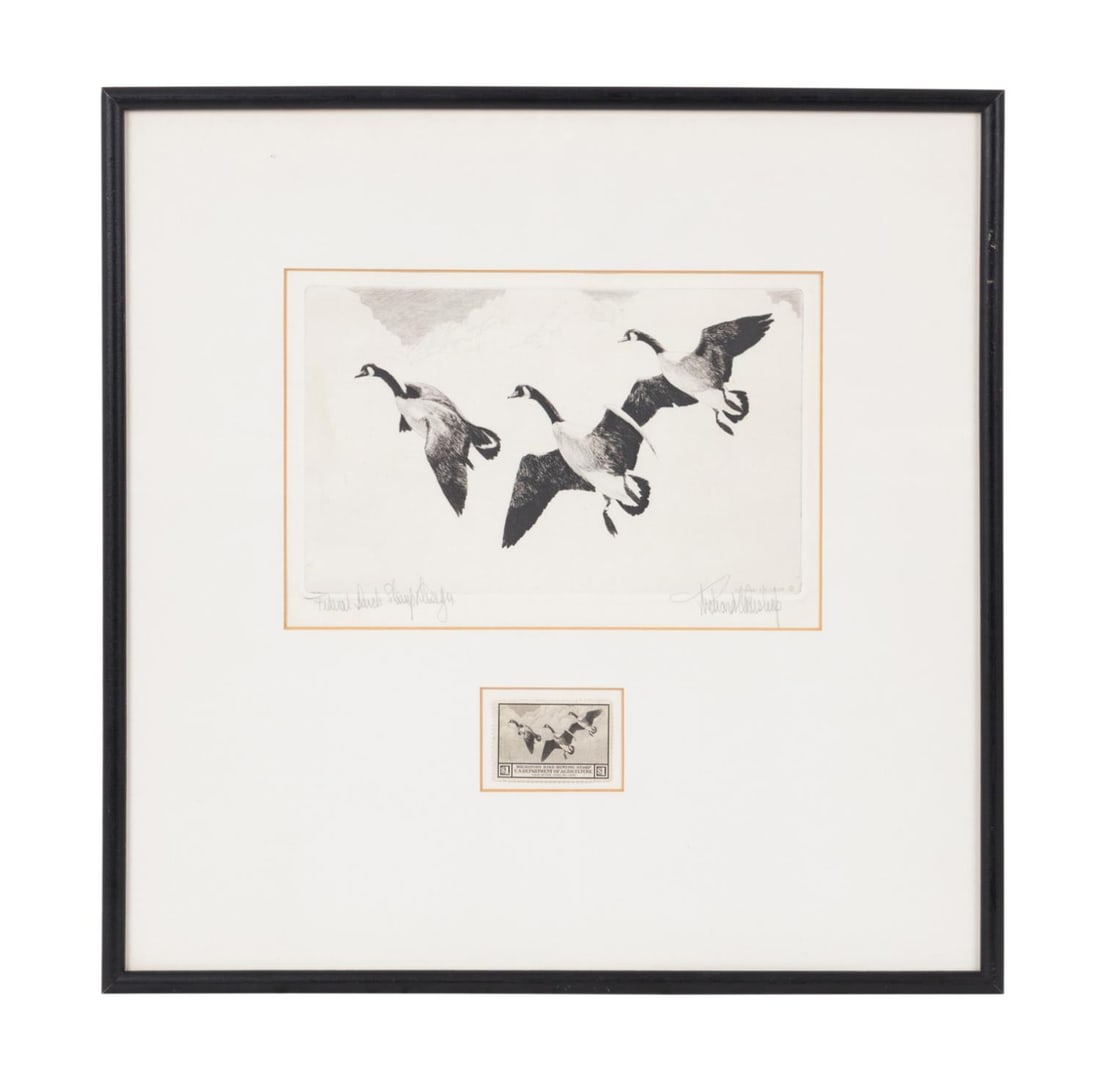 1936 FEDERAL DUCK STAMP PRINT AND STAMP FRAMED (1 of 7)