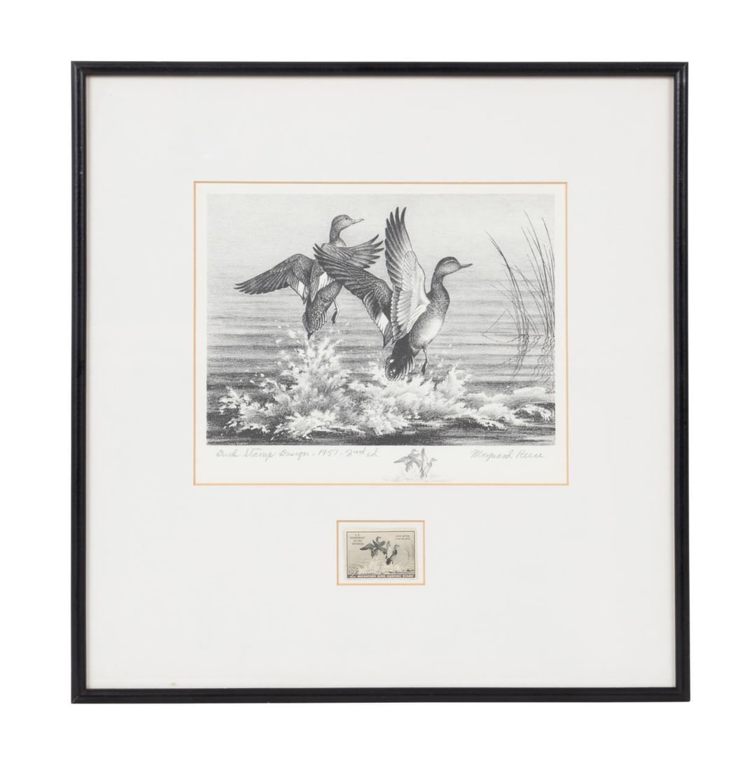 1951 FEDERAL DUCK STAMP PRINT AND STAMP IN FRAME (1 of 7)